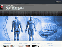 Tablet Screenshot of flagstaffneurosurgery.com